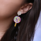 Lollipop fülbevaló.