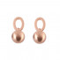 Edel gömb fülbevaló, rose gold